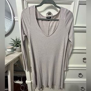 Express Ribbed Long Sleeve Dress